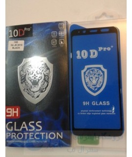محافظ صفحه ضدخش و ضدضربه 5D شیشه ای (glass) گوشی سامسونگ مدل j6 جی 6  - (درجه یک)  - شفاف لبه های رنگی - مشکی و طلایی (j6 2018 (j600